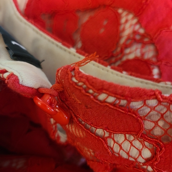 Lulus Britney Red Lace Halter Jumpsuit - Picture 7 of 8